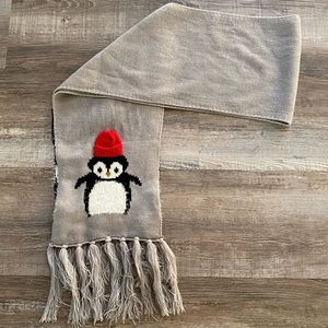 🔥 5/$25 Super Cute Penguin Winter Scarf Christmas Scarf Holiday Scarf